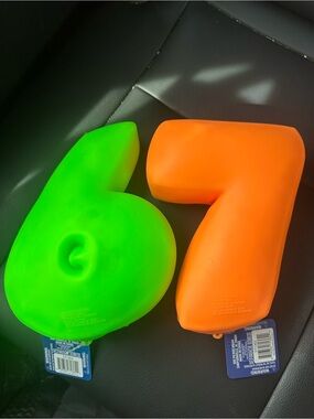 6-7 Orange and Green Squishy Fidget Toy
